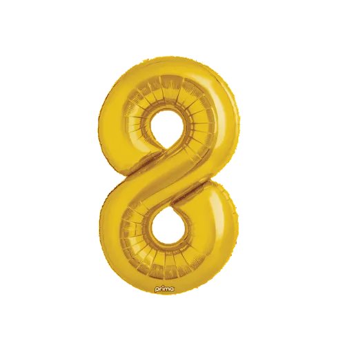 Gold number 9 Foil balloon