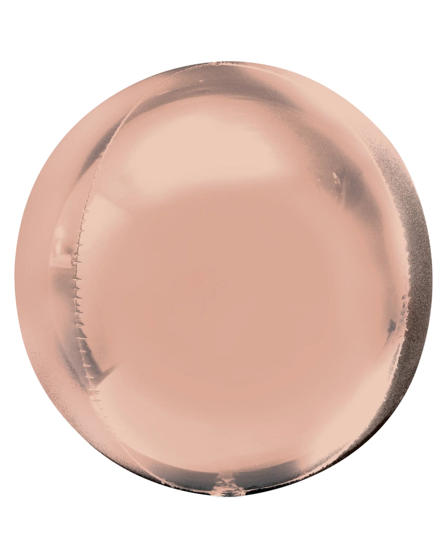 Rose gold balloon on a white background with Anagram logo.