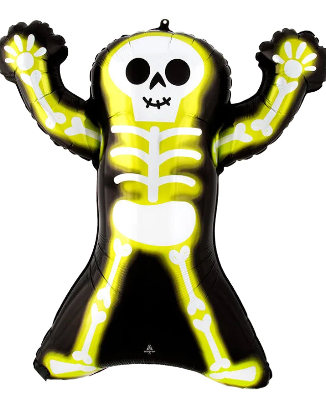 Halloween Neon Skelly Foil Balloon