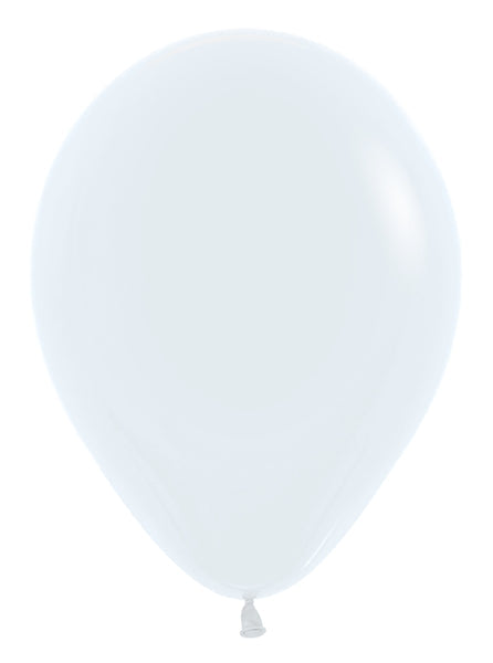 Sempertex 11"Latex Fashion White 100CT Balloons