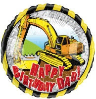 18" Happy Birthday Dad Foil Balloon