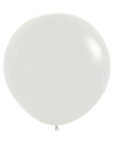 Single lavender balloon on a white background