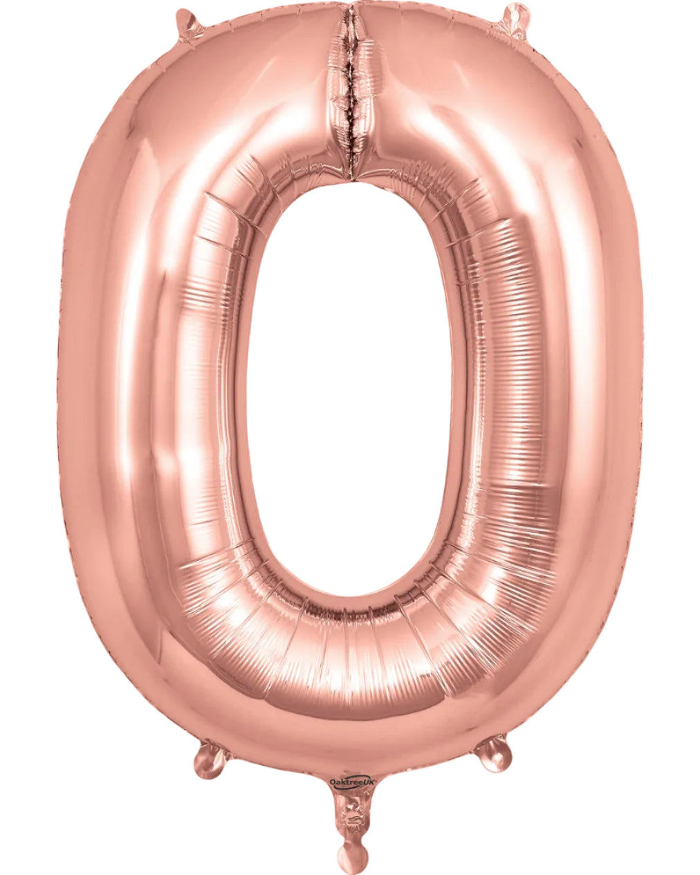 34"Rose Gold Number 0 Foil Balloon