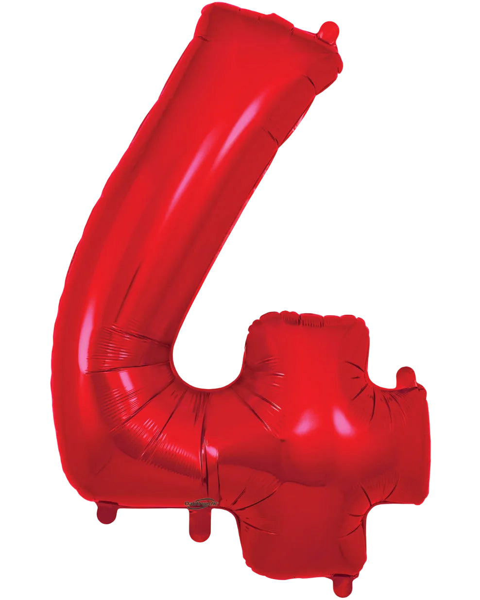 34"Number 4 Red Foil Balloon