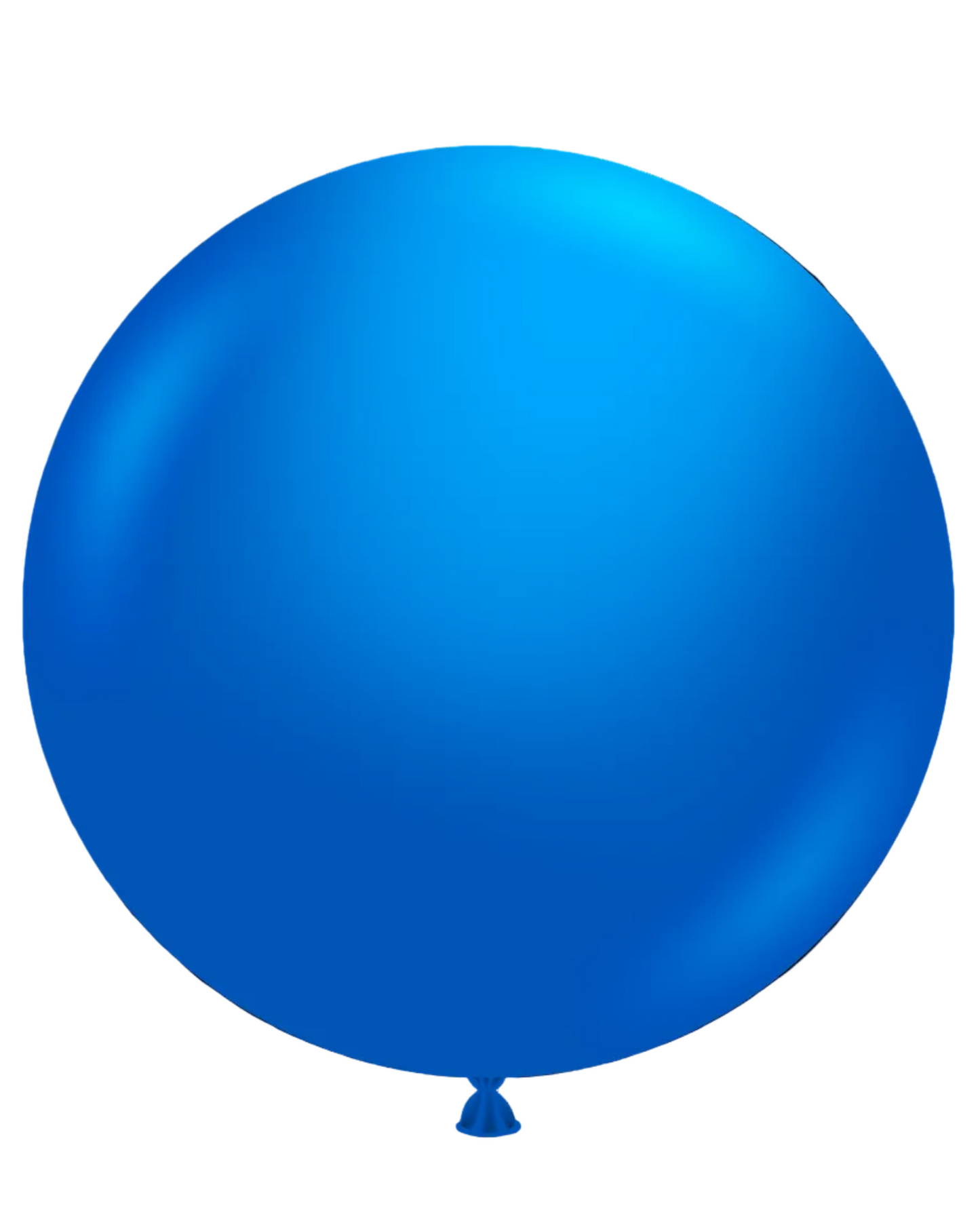 Blue balloon on a white background