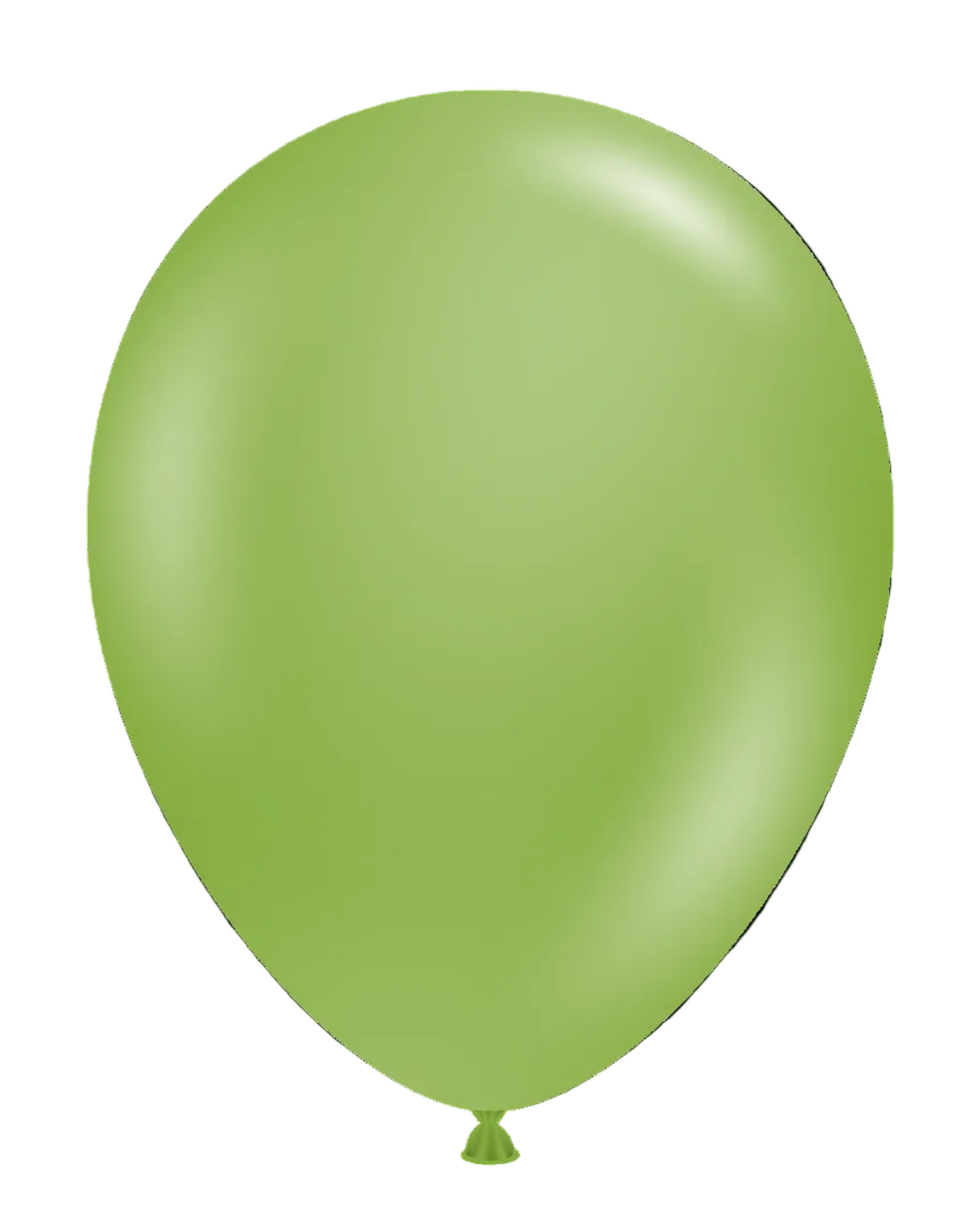 Green balloon on a white background