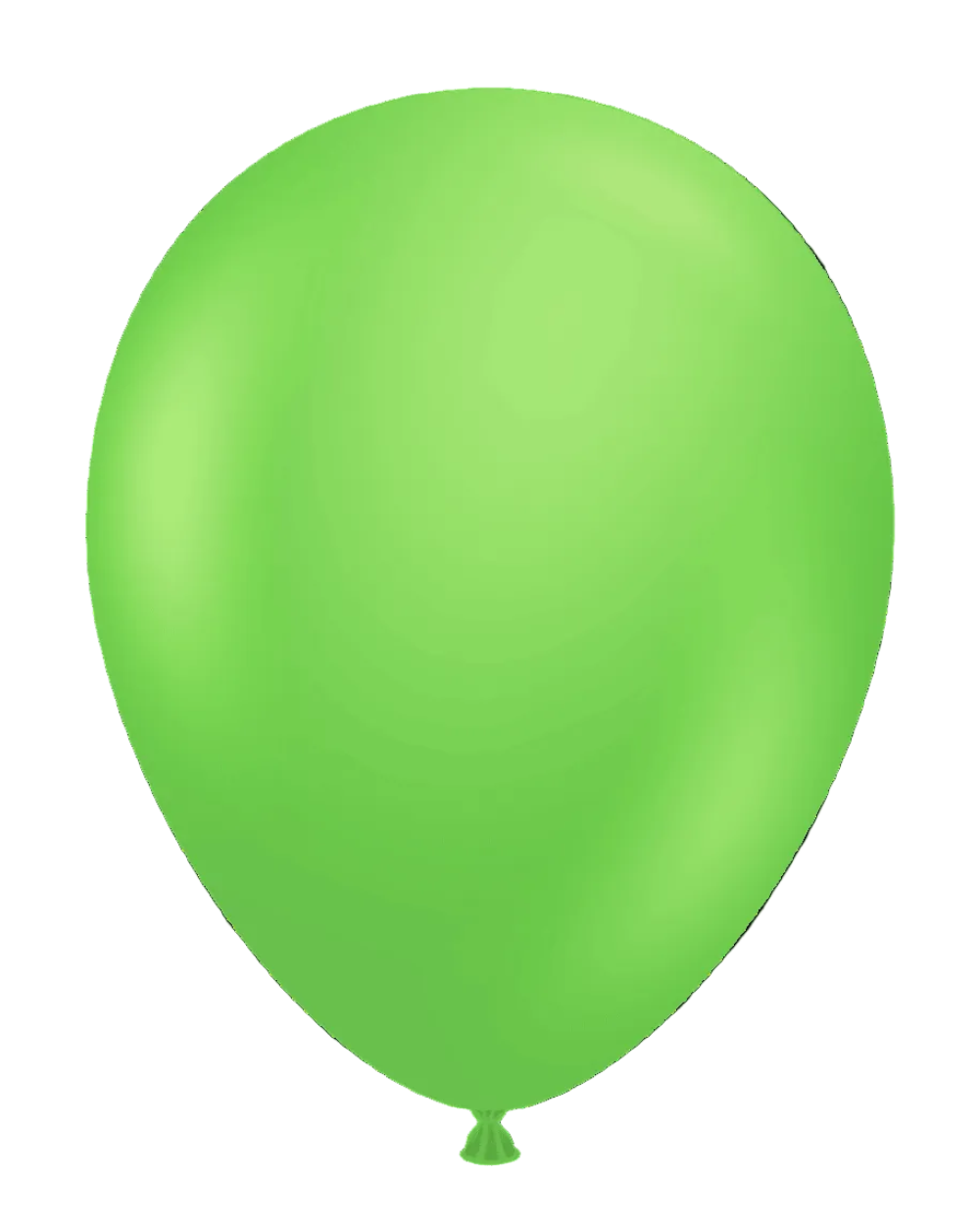Green balloon on a transparent background