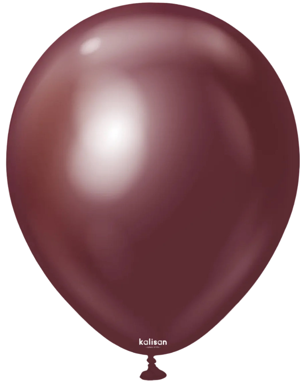 Kalisan 12"Latex Mirror Burgundy 50CT Balloons