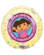 Dora the Explorer birthday balloon with colorful design