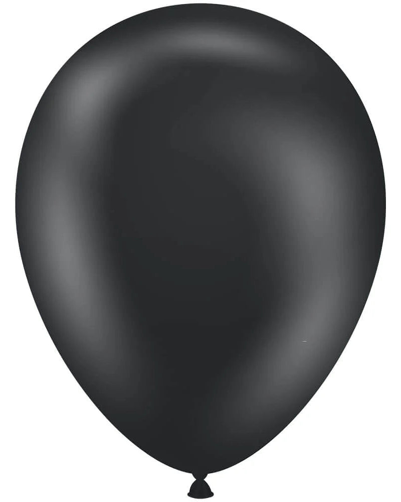 Black balloon on a white background