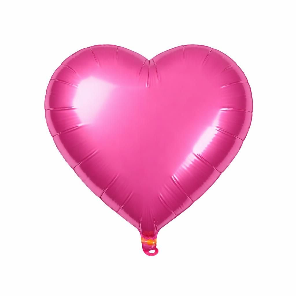 Hot Pink Foil Heart