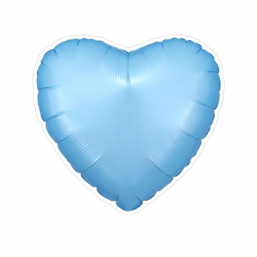 Baby blue Foil heart balloon