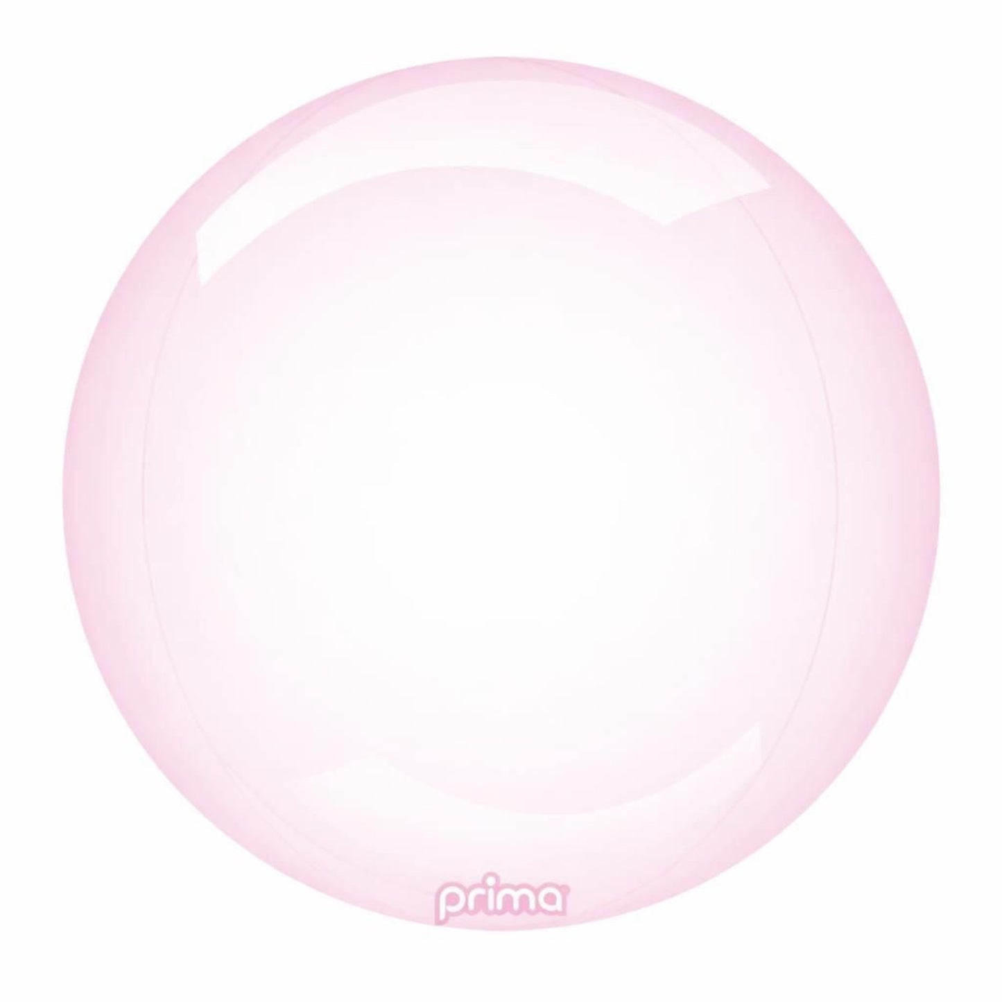 Pink ball with 'prima' branding on a white background