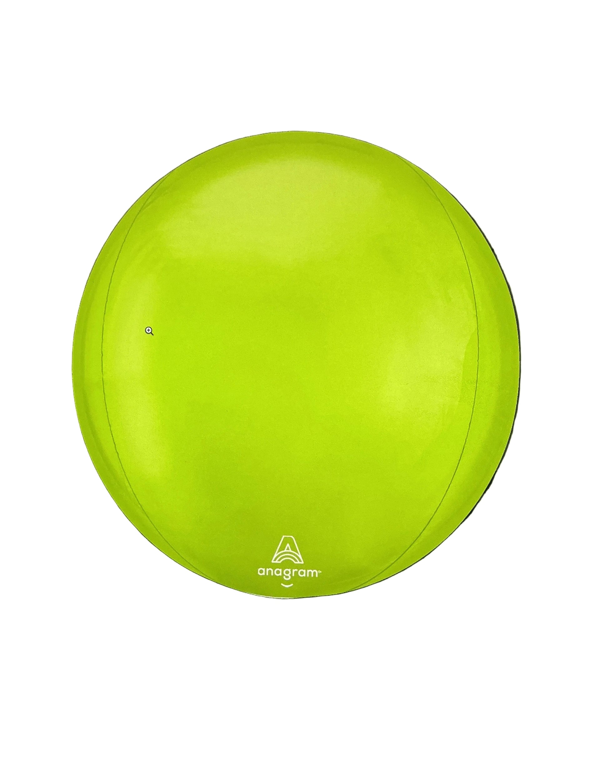 Green frisbee with a brand logo on a computer screen