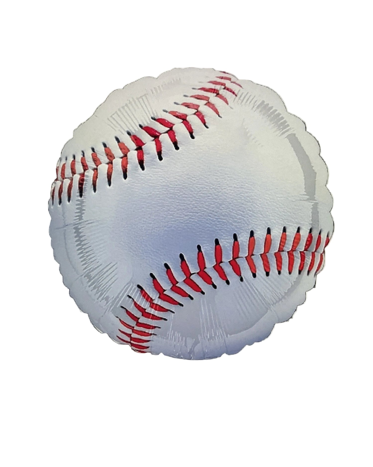Baseball on a computer screen with a blurred background