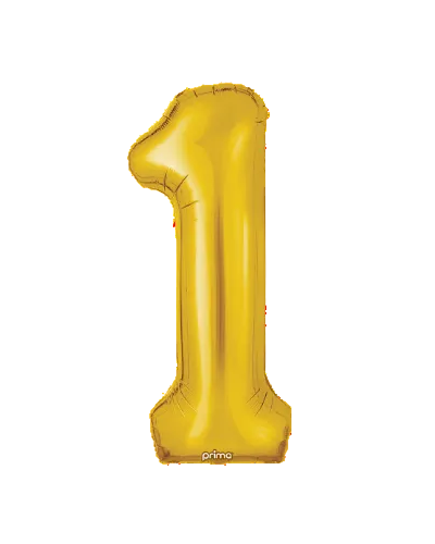 Gold number 1 Foil balloon