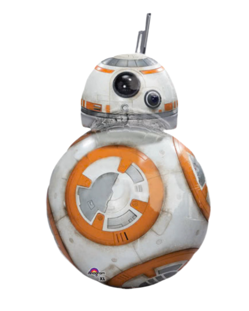 BB-8 robot from Star Wars on a white background