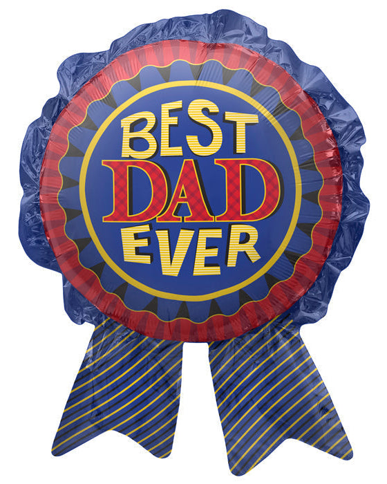 Balloon with 'Best Dad Ever' text on a white background