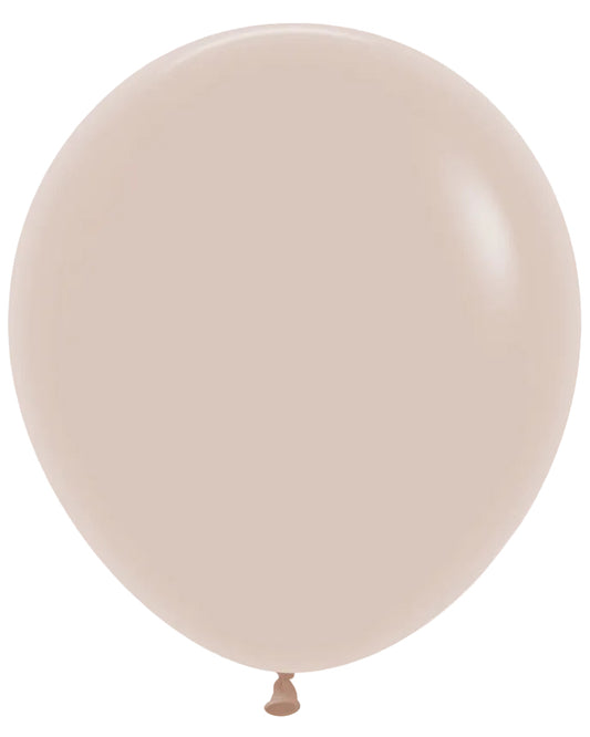 Beige balloon on a white background