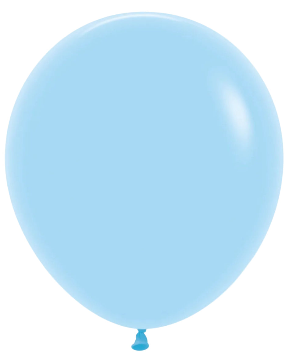Sempertex 18"Latex Pastel Matte Blue 25CT Balloons