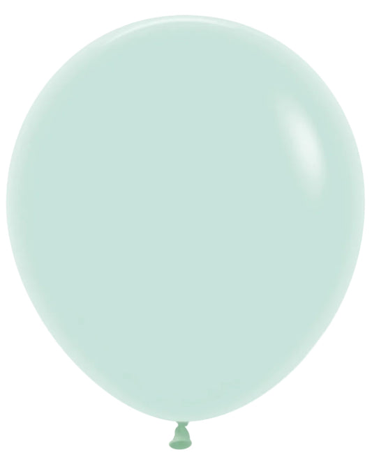 Sempertex 18"Latex Pastel Matte Green 25CT Balloons
