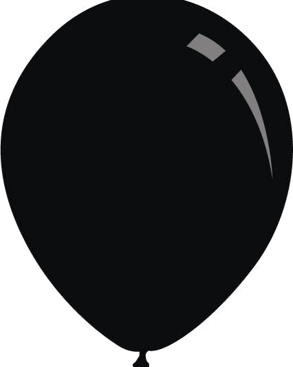 Black balloon on a white background