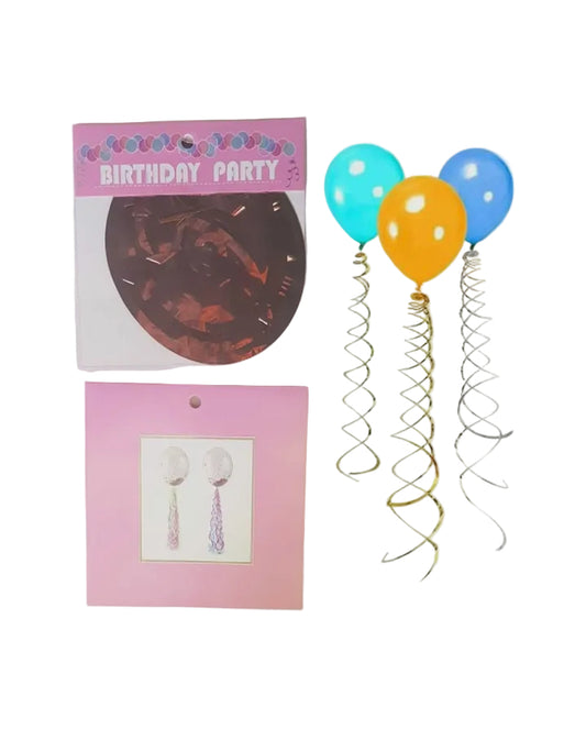 Gold Spiral Balloon Tail
