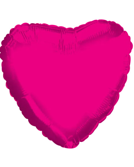 18" Hot Pink Heart Balloon