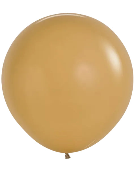 24"Deluxe Latte 2CT Latex Balloons