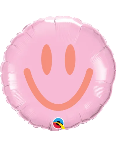 9"Pink &Coral Smiles Balloon