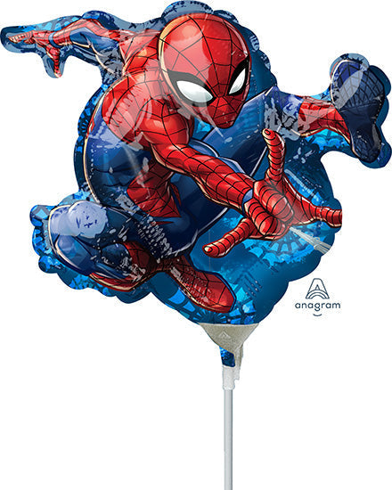 Spider-Man balloon on a white background