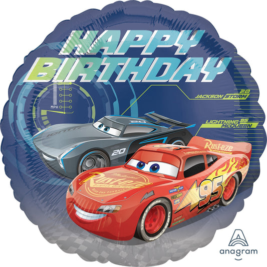 Cars - Happy birthday balloon