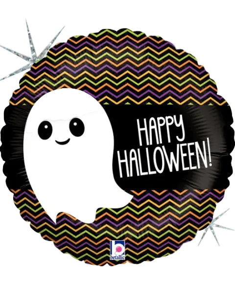 Holographic Cute Lil Ghost Foil Balloon