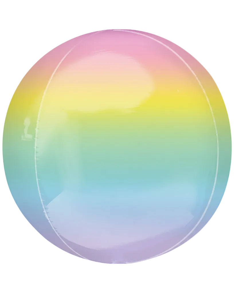 16"Ombre Orbz Pastel Foil Balloon
