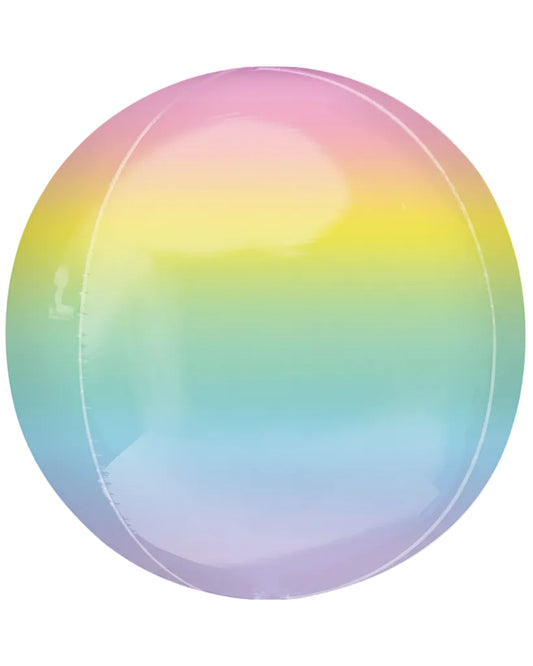 16"Ombre Orbz Pastel Foil Balloon