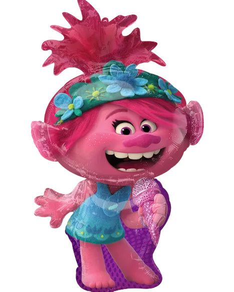37"Trolls Tour Poppy Foil Balloon