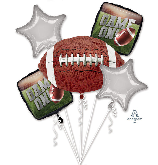 Go Fight Win NFL Football Foil Balloon Bouquet