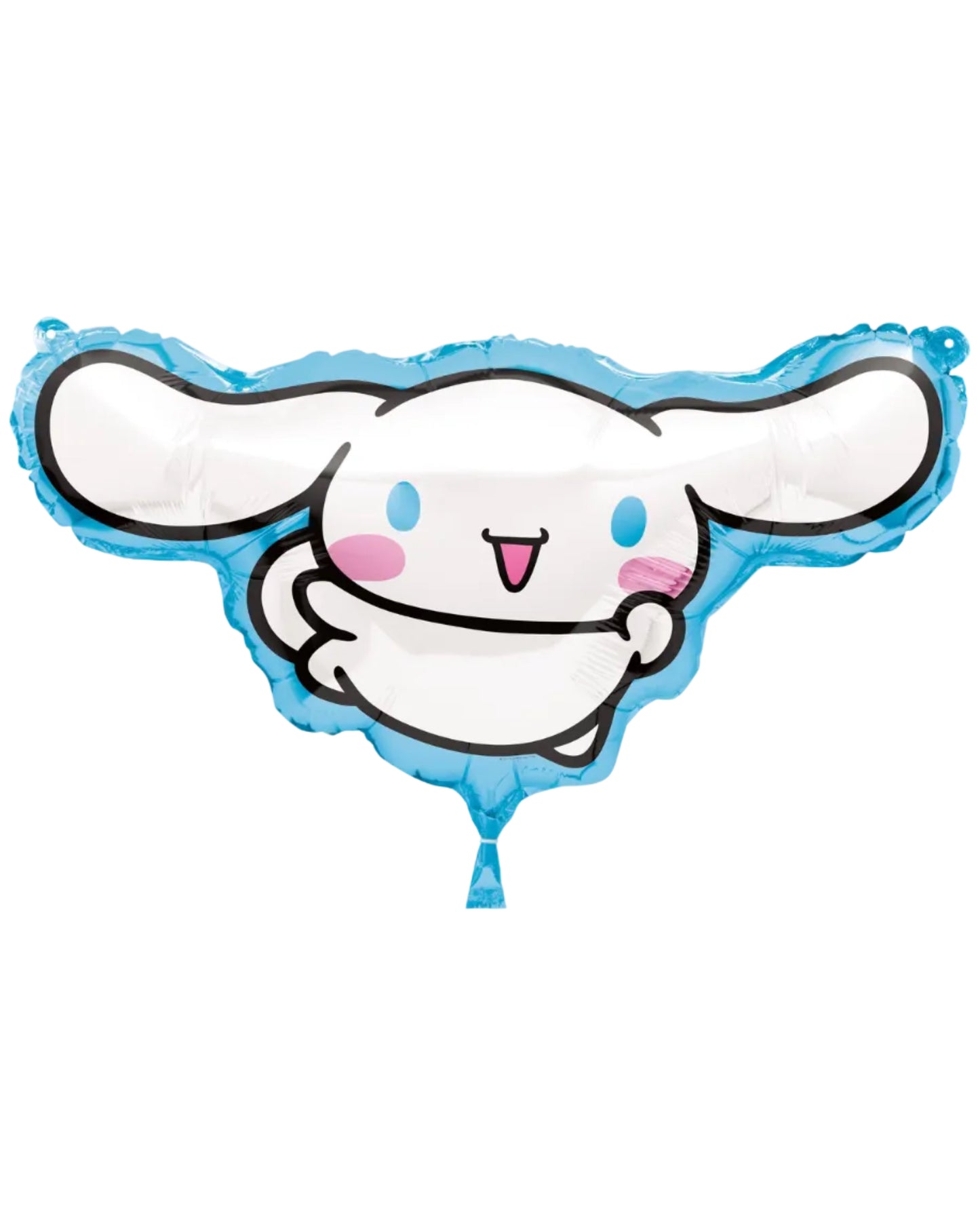 Cute cartoon-style balloon with a blue outline on a white background