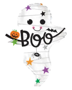 25" Mummy Ghost Boo Halloween Foil Balloon