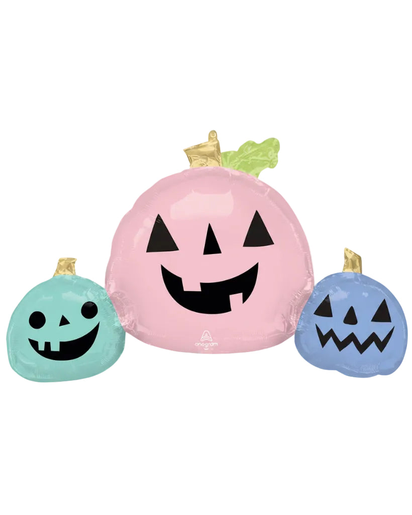 Halloween Pastel Pumpkins Foil Balloon