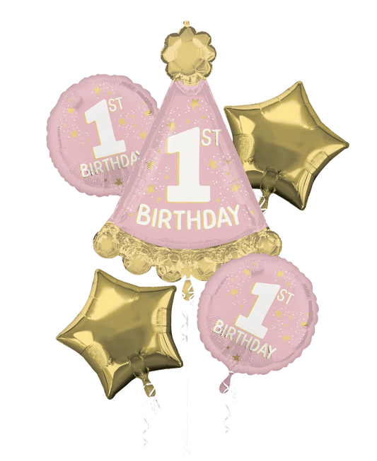 Little Miss One-derful 1st Birthday Foil Balloon Bouquet