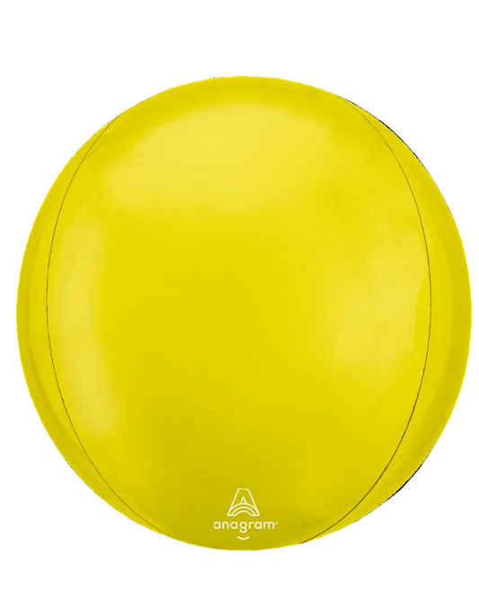 16"Jumbo Orbz Yellow Foil Balloon