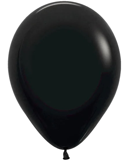 Sempertex 18"Latex Black 25CT Balloons