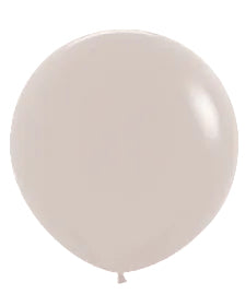 Beige balloon on a white background