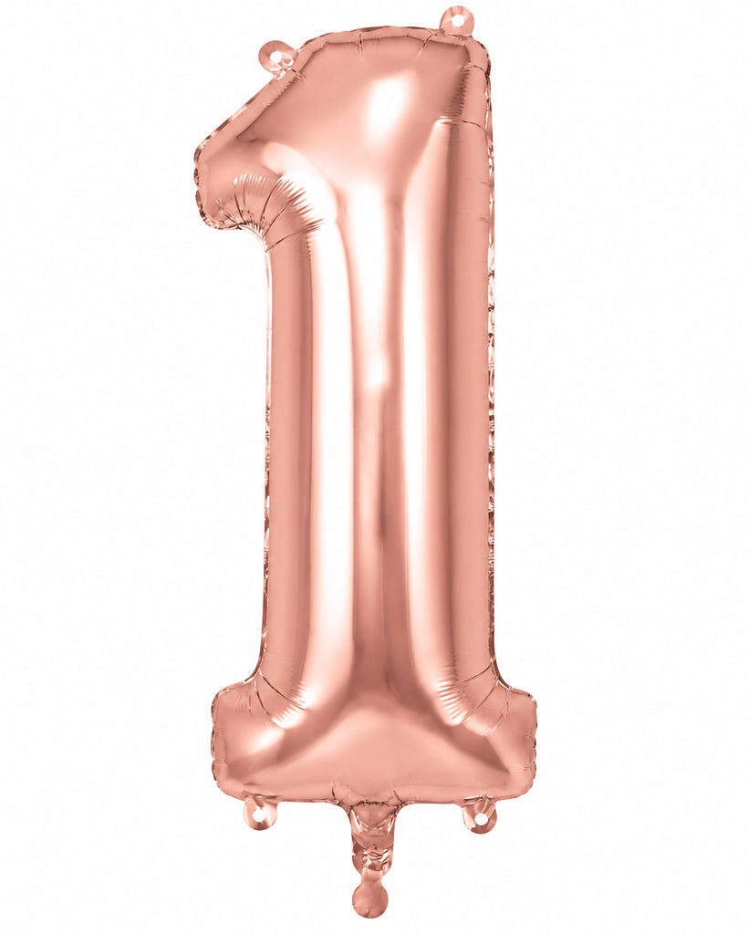 34"Rose Gold Number 1 Foil Balloon
