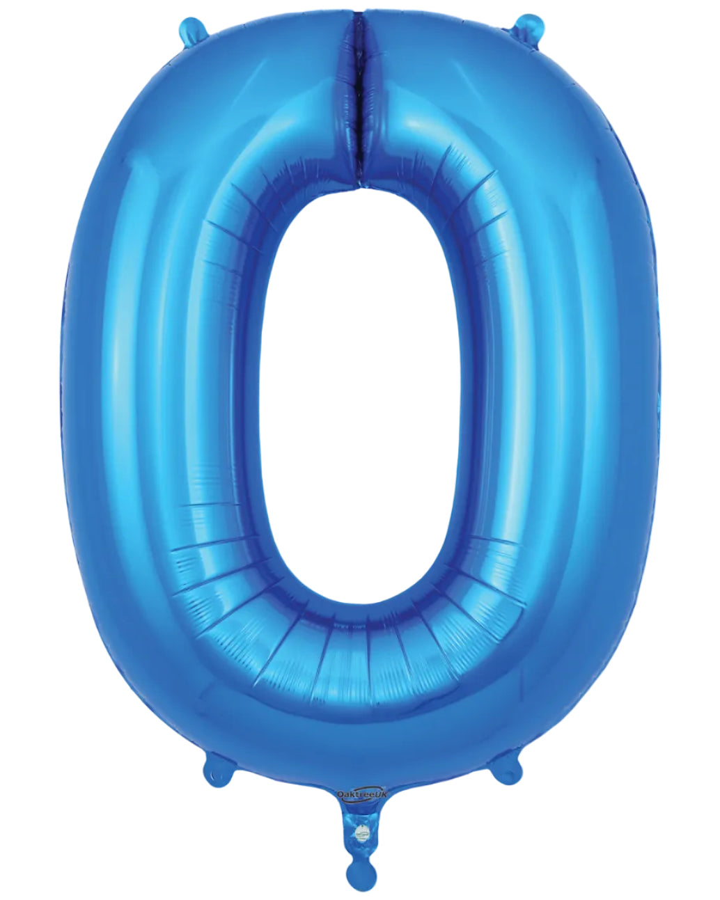 34"Blue Number 0 Foil Balloon