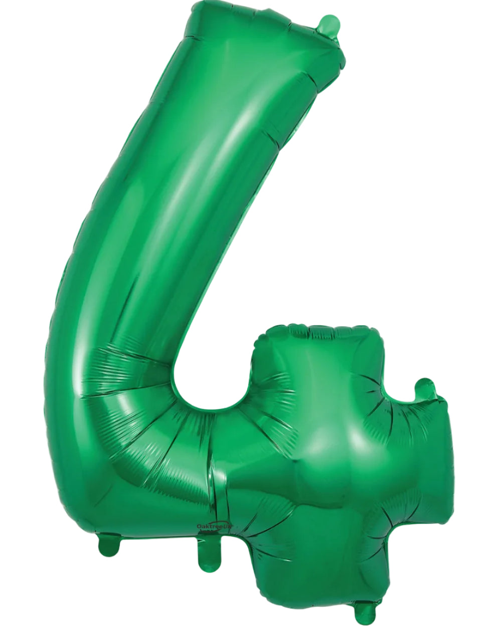 34"Number 4 Green Foil Balloon
