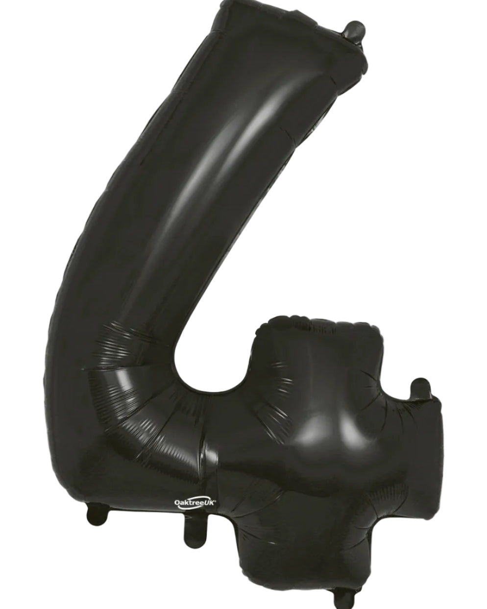 34"Black Number 4 Foil Balloon