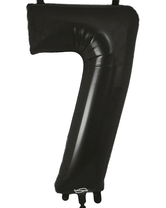 34"Black Number 7 Foil Balloon