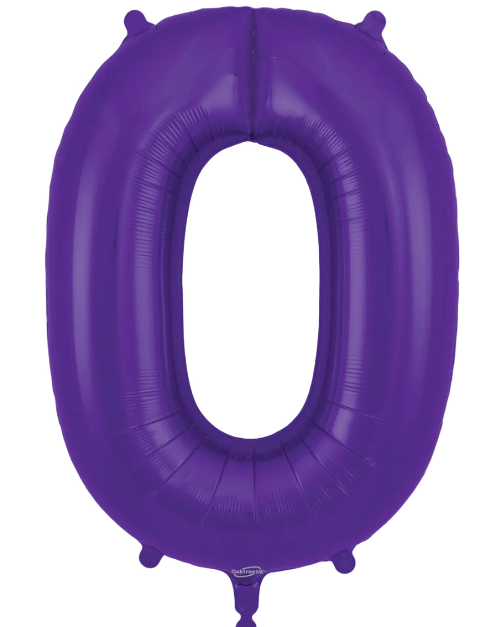 34"Purple Number 0 Foil Balloon